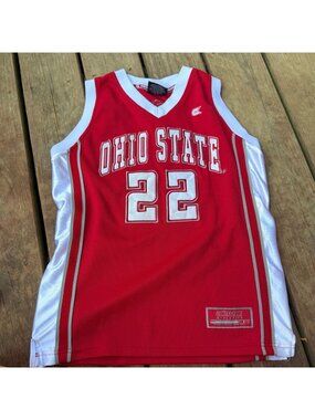 Ohio State #22 Red & White Basketball Jersey By Colosseum Athletics Size M